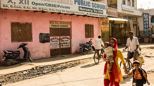 Representative Image : An Unauthorised West Delhi Colony And Its 100 Private Schools