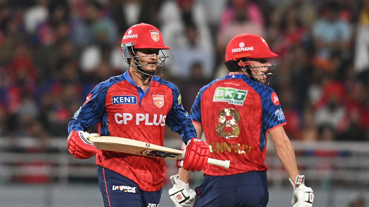(AP Photo) : Punjab Kings Cooper Connolly, right, and his batting partner Priyansh Arya run between the wickets during the Indian Premier League cricket match between Punjab Kings and Lucknow Super Giants in New Chandigarh, India, Sunday, April 19, 2026.