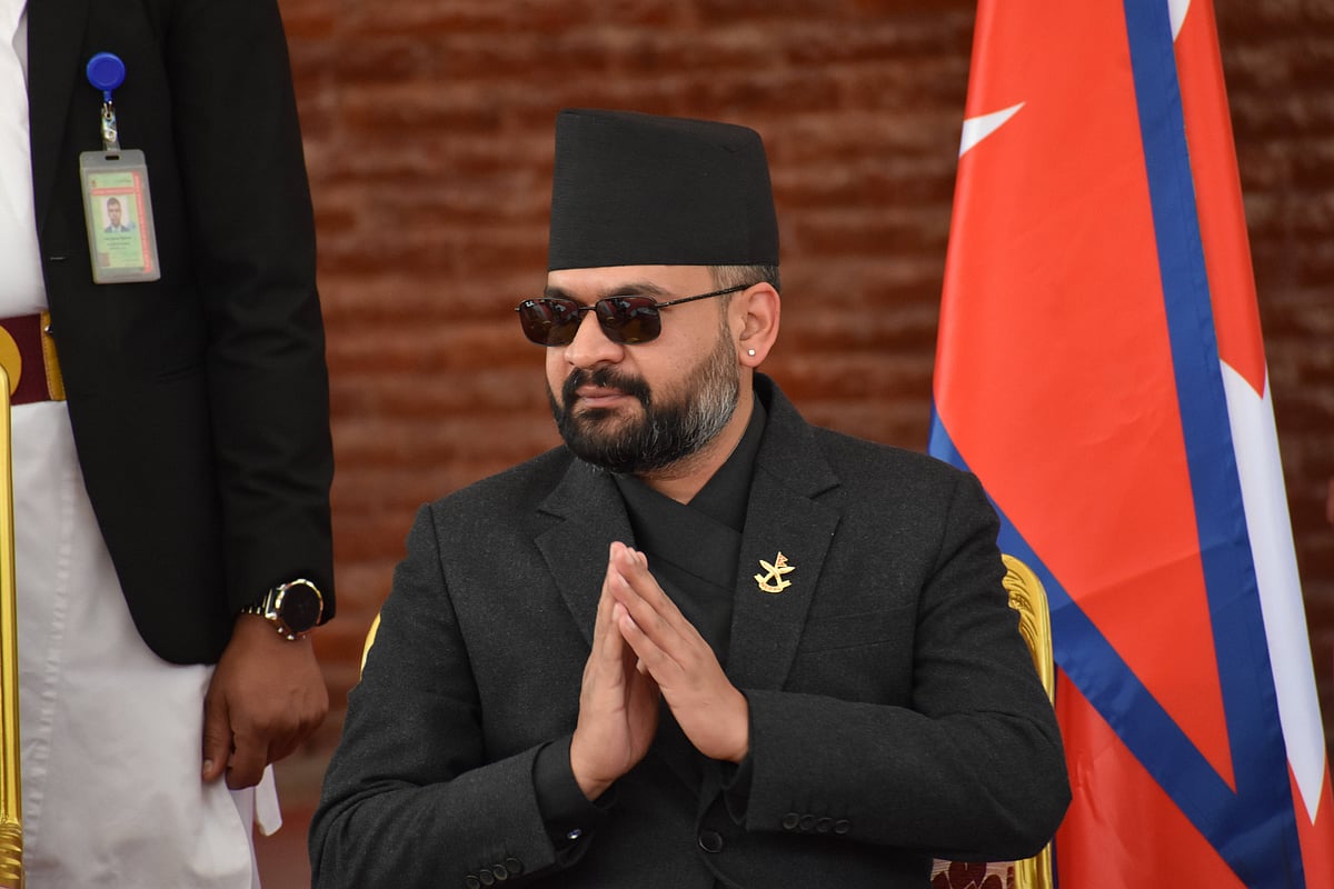 IMAGO / Anadolu Agency : Nepals Prime Minister Balendra Shah arrives for the swearing-in ceremony of Nepal s newly elected Speaker of the House of Representatives Dol Prasad Aryal (DP) at the Presidential office in Kathmandu, Nepal