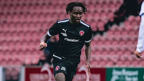 | Photo: Instagram/alamaradjabi95 : File photo of Midtjylland midfielder Alamara Djabi.