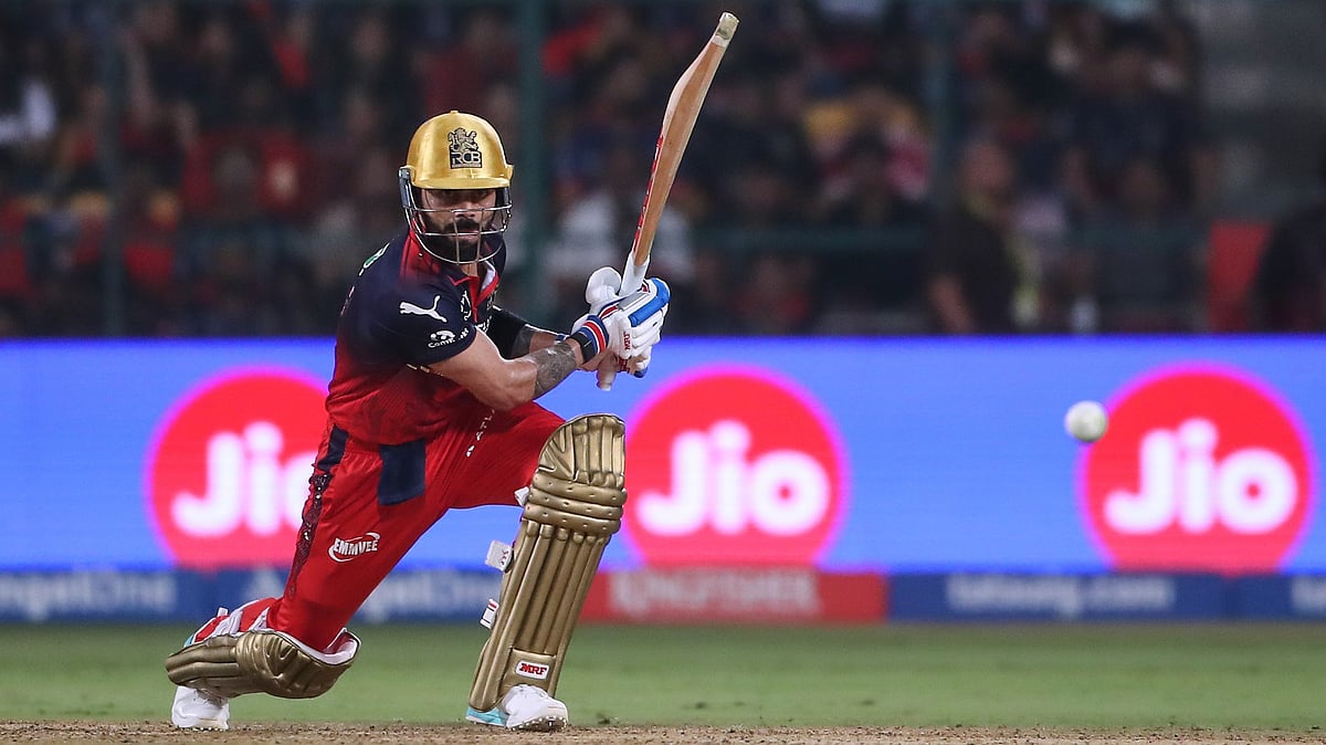 | Photo: AP : Royal Challengers Bengalurus Virat Kohli plays a shot during the Indian Premier League cricket match between Royal Challengers Bengaluru and Gujarat Titans in Bengaluru, India, Friday, April 24, 2026.