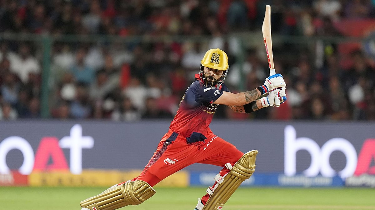 IPL/X : Virat Kohli in action during RCB vs GT IPL 2026 match at M Chinnaswamy Stadium in Bengaluru. 