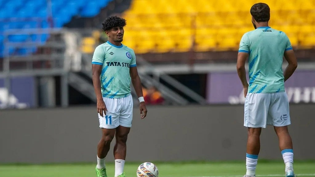 Photo: ISL : Jamshedpur FC players train ahead of their Indian Super League encounter with Chennaiyin FC.