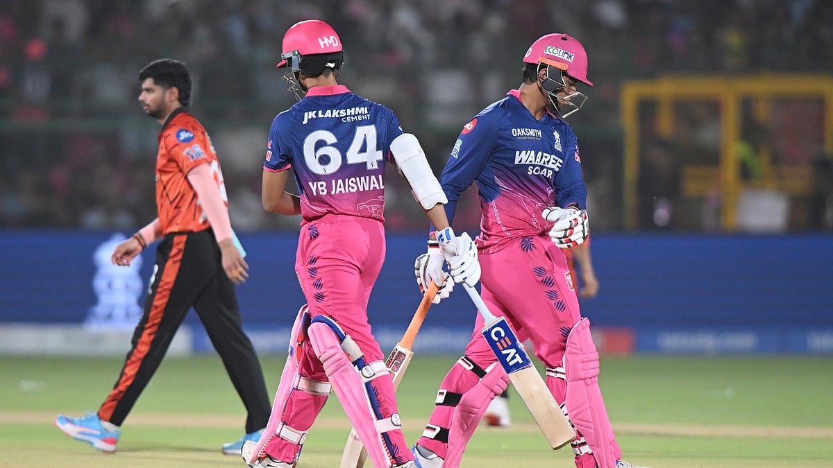 (AP Photo) : Rajasthan Royals Vaibhav Sooryavanshi and Yashasvi Jaiswal during the Indian Premier League cricket match between Rajasthan Royals and Sunrisers Hyderabad in Jaipur, India, Saturday, April 25, 2026.