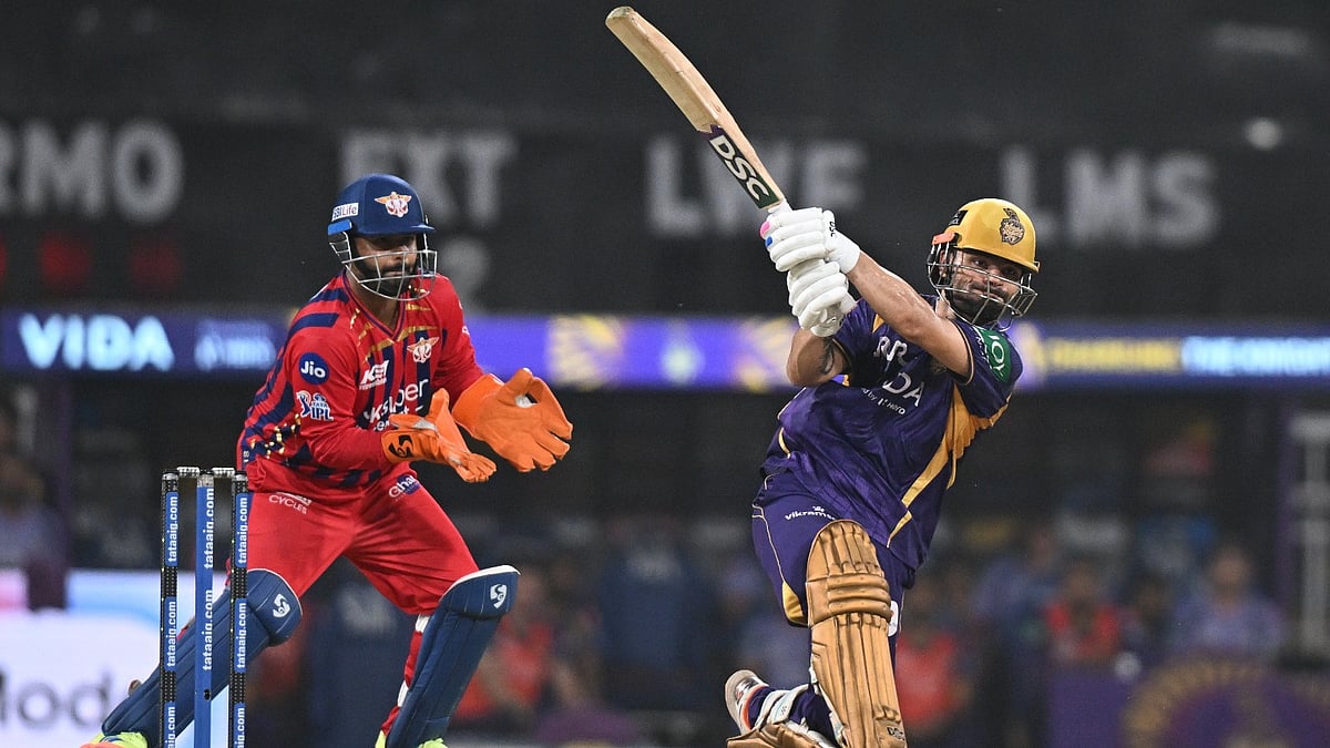 AP Photo : Rinku Singh awarded Player of the Match for his sensational 83 not out of 51 balls to seal a thrilling super over win for KKR against LSG on Sunday, April 27.