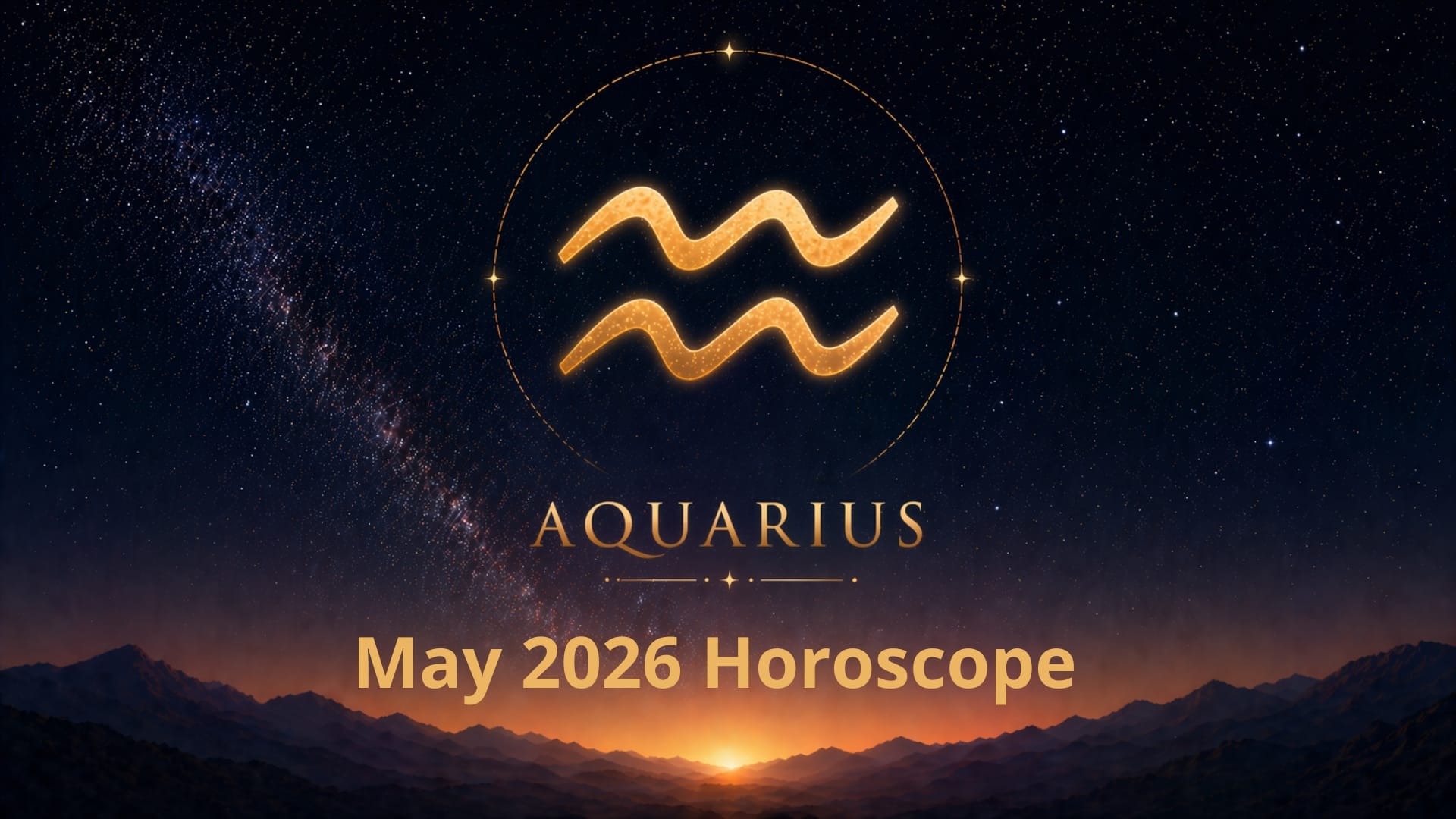 Aquarius Monthly Horoscope for May 2026