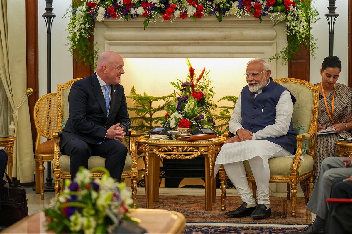 X.com/Christopher Luxon : The signing ceremony took place at Bharat Mandapam, with both ministers hailing the agreement as a defining moment in bilateral ties.

