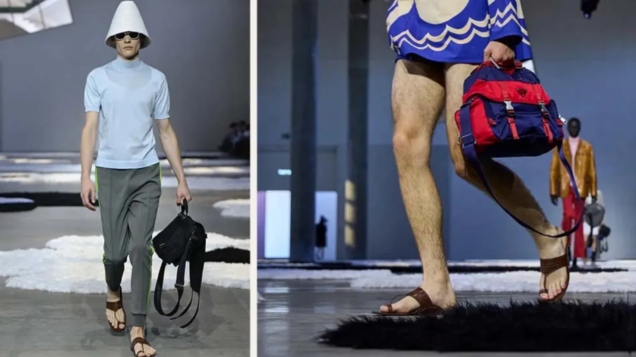 Prada featured Kolhapuri-inspired leather sandals, marketed as Heritage Leather Sandals, on their runway, with prices reported between ₹1.16 lakh and ₹1.3 lakh