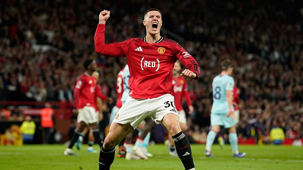 AP : Benjamin Sesko scored from a Bruno Fernandes (not in picture) assist to secure full points for Manchester United against Brentford.