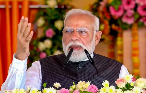 PTI : Prime Minister Narendra Modi on Wednesday launched a sharp attack on the Samajwadi Party, accusing it of having an anti-women mindset and aligning with parties like the DMK that abuse the people of Uttar Pradesh.