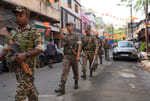| Photo: Sandipan Chatterjee/ Outlook : Security personnel conduct a route march amid the West Bengal Assembly elections 2026
