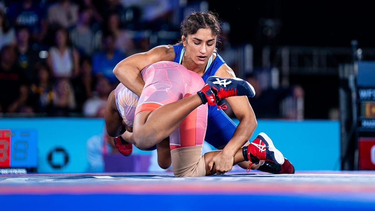 United World Wrestling : File photo of Indian wrestler Vinesh Phogat in action.
