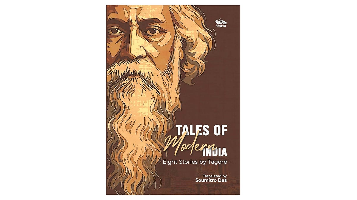 Source: Vitasta Publishing  : Cover of Tales of Modern India Eight stories by Tagore translated by Soumitra Das

