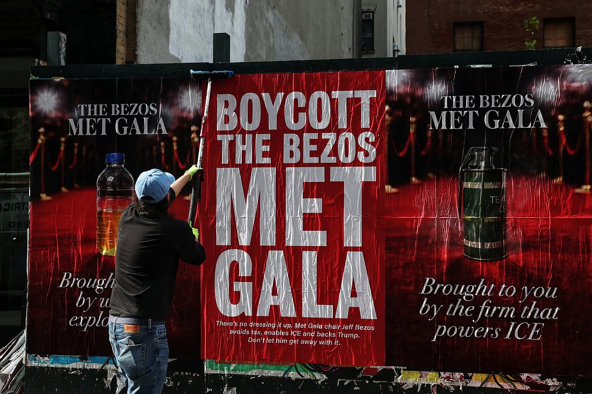 X : Protests Sweep Met Gala 2026