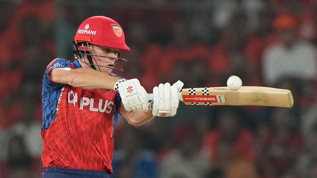 AP Photo/Mahesh Kumar A. : Punjab Kings Cooper Connolly plays a shot during the Indian Premier League cricket match between Sunrisers Hyderabad and Punjab Kings in Hyderabad, India, Wednesday, May 6, 2026.