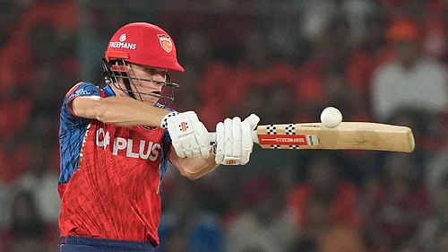 AP Photo/Mahesh Kumar A. : Punjab Kings Cooper Connolly plays a shot during the Indian Premier League cricket match between Sunrisers Hyderabad and Punjab Kings in Hyderabad, India, Wednesday, May 6, 2026.