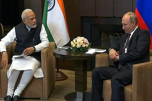 Prime Minister Narendra Modi and Russian President Vladimir Putin