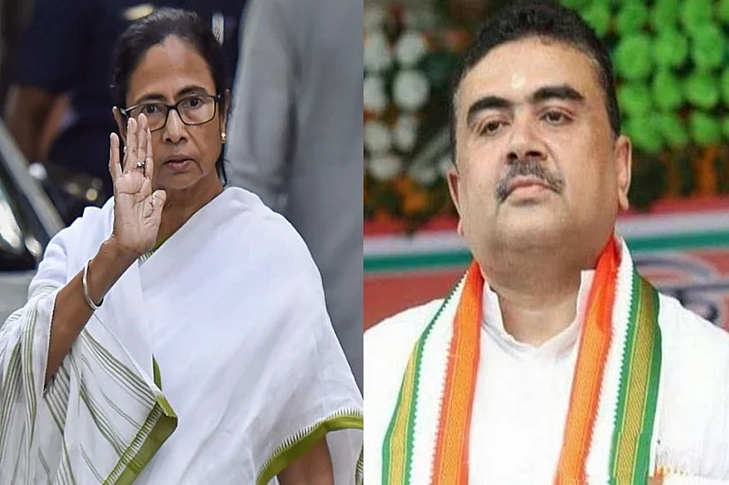 Mamata Banerjee and Suvendu Adhikari