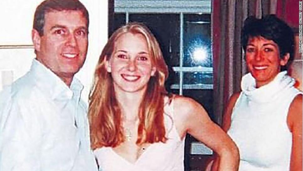 File photo : Reports previously indicated that Epstein maintained contact with Prince Andrew (first from left) even after the financier’s 2008 conviction in Florida for procuring a minor for prostitution.
