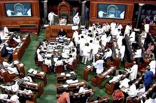 | file pic | : Parliament: Lok Sabha Adjourned Till 2pm Amid Opposition Protests