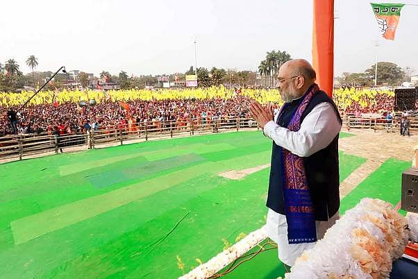 File photo; Representative image : Addressing a rally at Balagarh in the Hooghly district during the first phase of polling, Shah expressed confidence that the BJP is prepared to form a government with a full majority. 