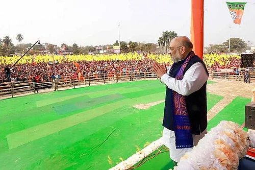 File photo; Representative image : Addressing a rally at Balagarh in the Hooghly district during the first phase of polling, Shah expressed confidence that the BJP is prepared to form a government with a full majority.