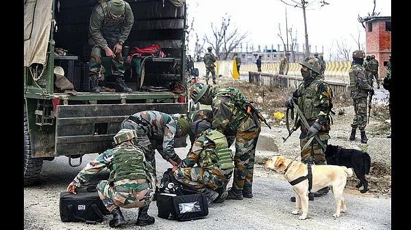 File photo : The recovery were made during a joint search by personnel of the district police and Central Reserve Police Force (CRPF) at Gobardah Pahar area within Madanpur police station limits on Sunday.