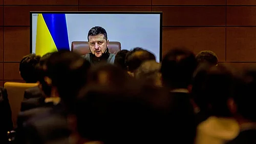 File photo : Zelenskyy said discussions with Trump were ongoing and that teams from both sides were working “almost every day” on documents aimed at ending the conflict. “