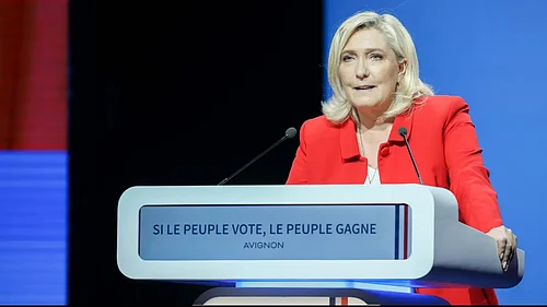 | Photo: AP : Marine Le Pen is appealing the sentence in an effort to clear the way for a 2027 presidential bid, widely seen as her strongest opportunity yet to win France’s top office.