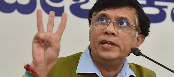 Congress spokesperson Pawan Khera was addressing a press conference. PTI Pholto/ Shahbaz Khan